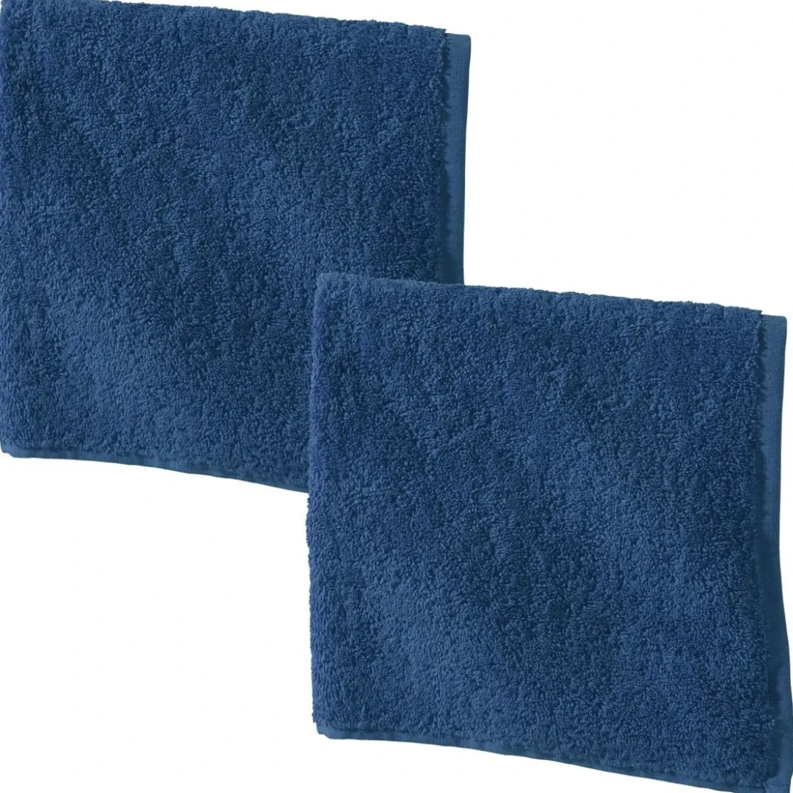 BecquetLot de 2 Essuie-mains carré PRATIK - bleu marine