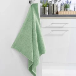 BecquetLot de 2 Essuie-mains carré PRATIK - vert jade