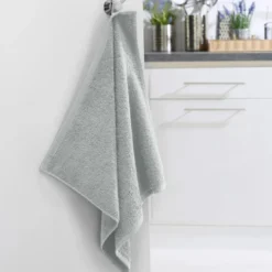 BecquetLot de 2 Essuie-mains carré PRATIK - gris Galet