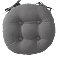 BecquetLot de 2 galettes ronde de chaise, gris moyen