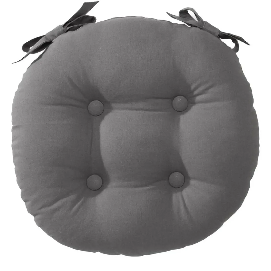 BecquetLot de 2 galettes ronde de chaise, gris moyen