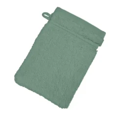 BecquetLot de 2 gants de toilette 600g/m² COTON EGYPTE - vert amande