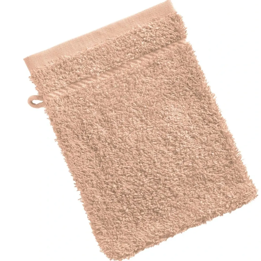BecquetLot de 2 gants de toilette coton prélavé 420 g/m² CLAIRE - rose nude