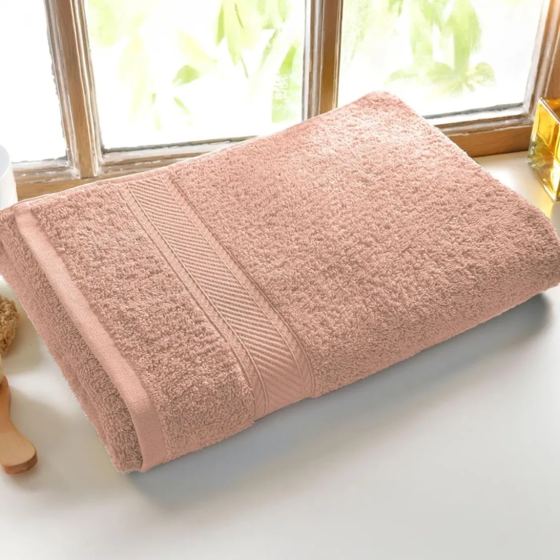 BecquetLot de 2 gants de toilette coton prélavé 420 g/m² CLAIRE - rose nude