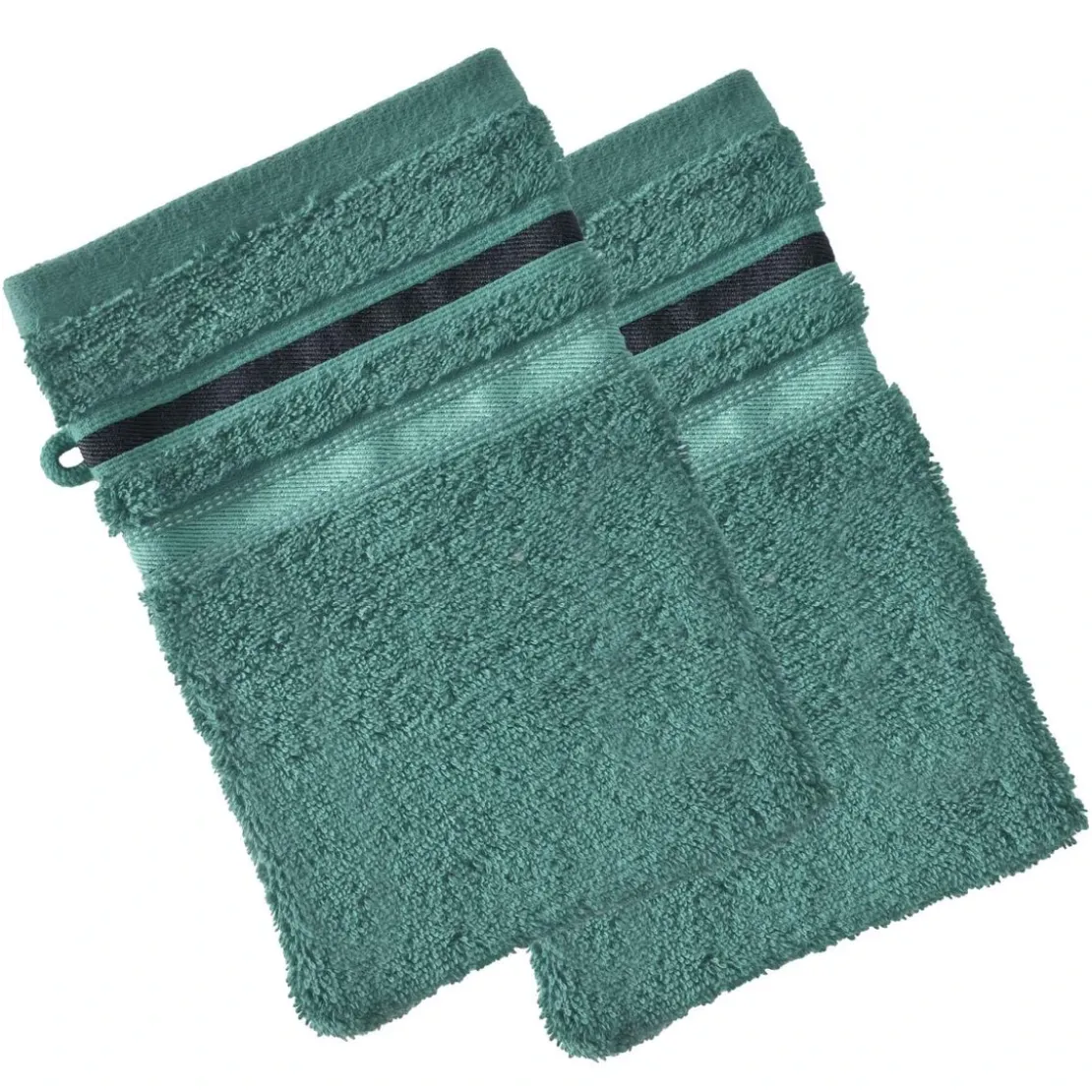 BecquetLot de 2 gants de toilette EXTRA SOFT - vert eucalyptus
