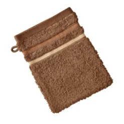 BecquetLot de 2 gants de toilette EXTRA SOFT - beige chataigne
