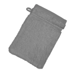 BecquetLot de 2 gants de toilette 600g/m² COTON EGYPTE - gris silex