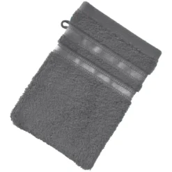 BecquetLot de 2 gants de toilette EXTRA SOFT - gris foncé