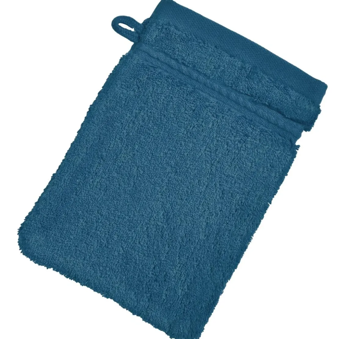 BecquetLot de 2 gants de toilette 600g/m² COTON EGYPTE - bleu pacifique