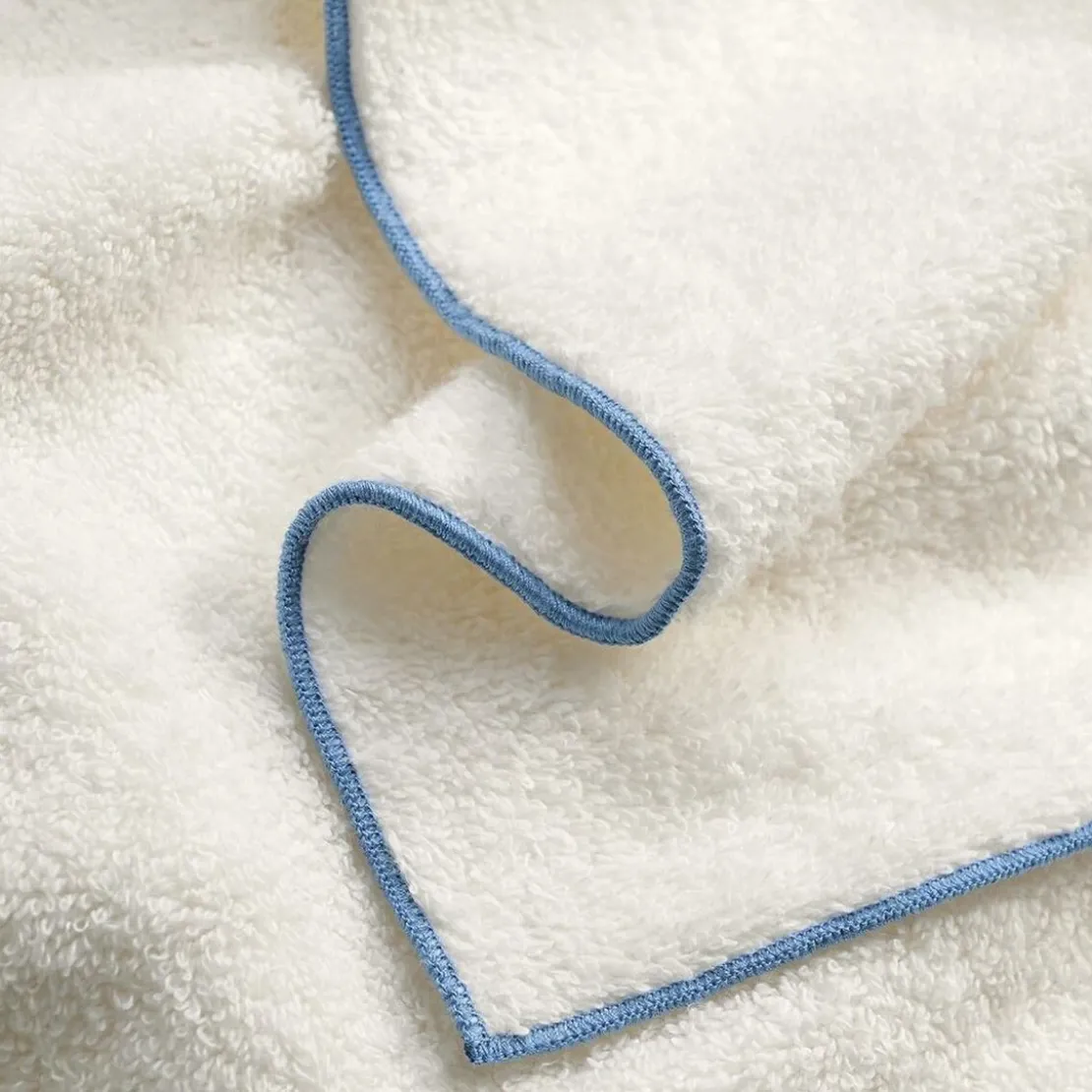 BecquetLot de 2 gants de toilette 480g/m² SAMIA blanc cassé 15x21cm