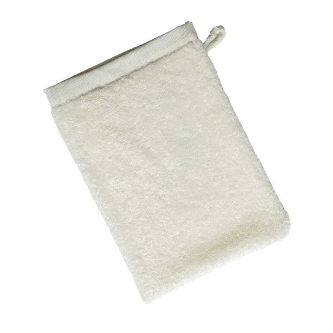 BecquetLot de 2 gants de toilette 480g/m² SAMIA blanc cassé 15x21cm