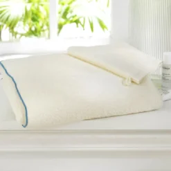 BecquetLot de 2 gants de toilette 480g/m² SAMIA blanc cassé 15x21cm