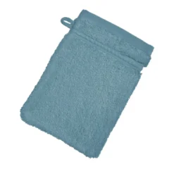 BecquetLot de 2 gants de toilette 600g/m² COTON EGYPTE - bleu tempête