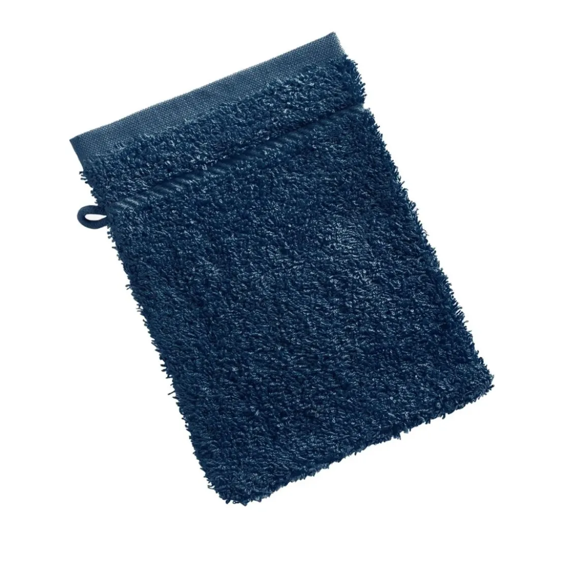 BecquetLot de 2 gants de toilette coton prélavé 420 g/m² CLAIRE - bleu marine