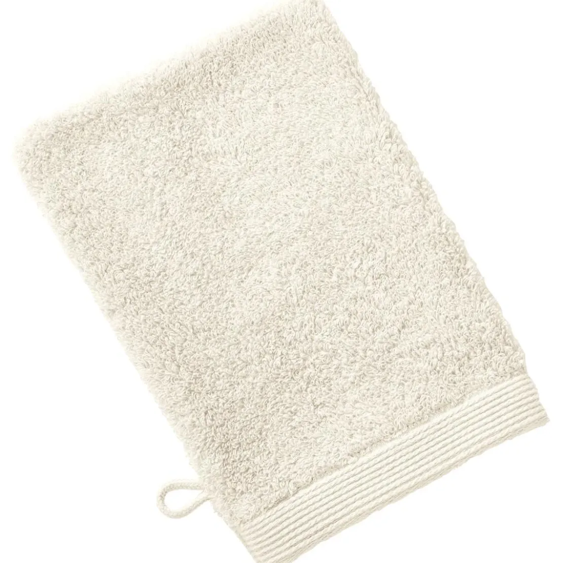 BecquetLot de 2 gants de toilette 550g/m² CAROLINE - blanc ivoire