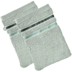 BecquetLot de 2 gants de toilette EXTRA SOFT - vert opaline