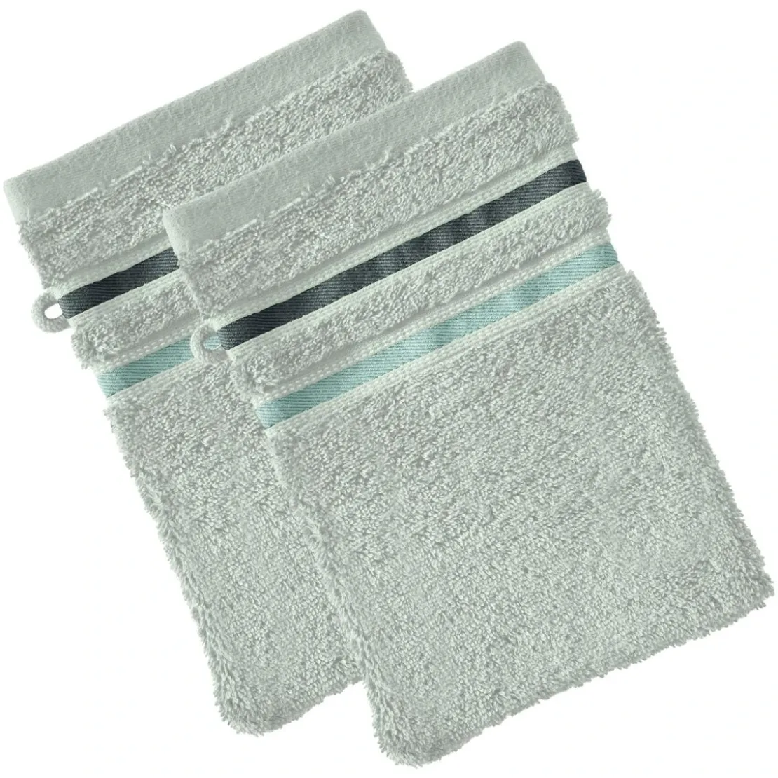 BecquetLot de 2 gants de toilette EXTRA SOFT - vert opaline