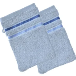 BecquetLot de 2 gants de toilette EXTRA SOFT - bleu nuage