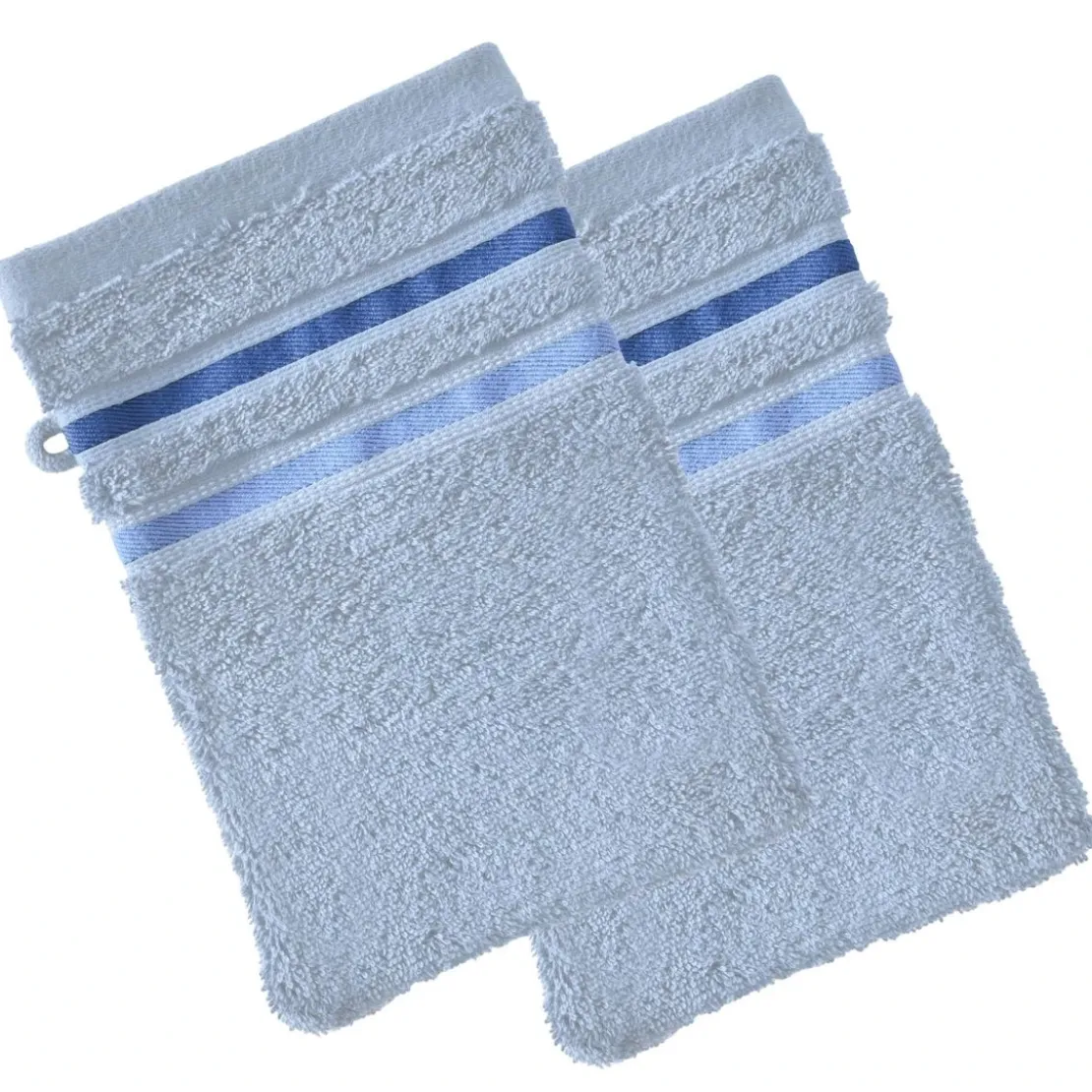 BecquetLot de 2 gants de toilette EXTRA SOFT - bleu nuage