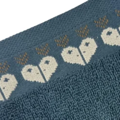 BecquetLot de 2 gants de toilette 15x21 RECIT D'HIVER - bleu