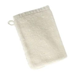 BecquetLot de 2 Gants de toilette en coton VAHINA - blanc écru