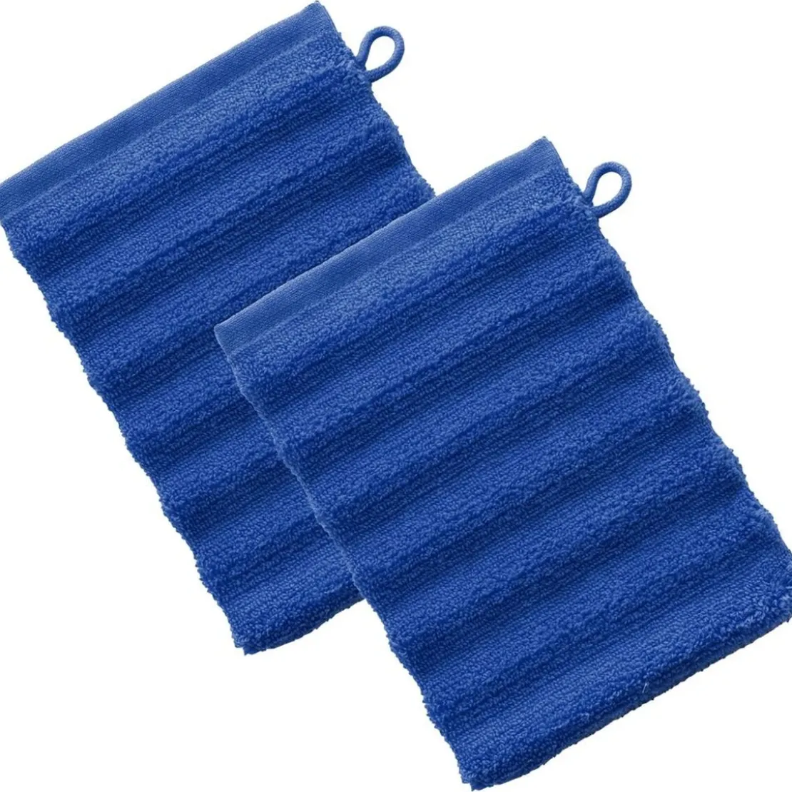 BecquetLot de 2 gants de toilette 500 g/m² DREAM - bleu outremer