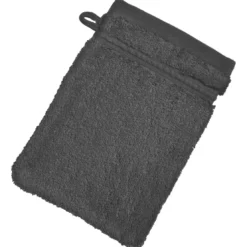 BecquetLot de 2 gants de toilette 600g/m² COTON EGYPTE - gris ardoise