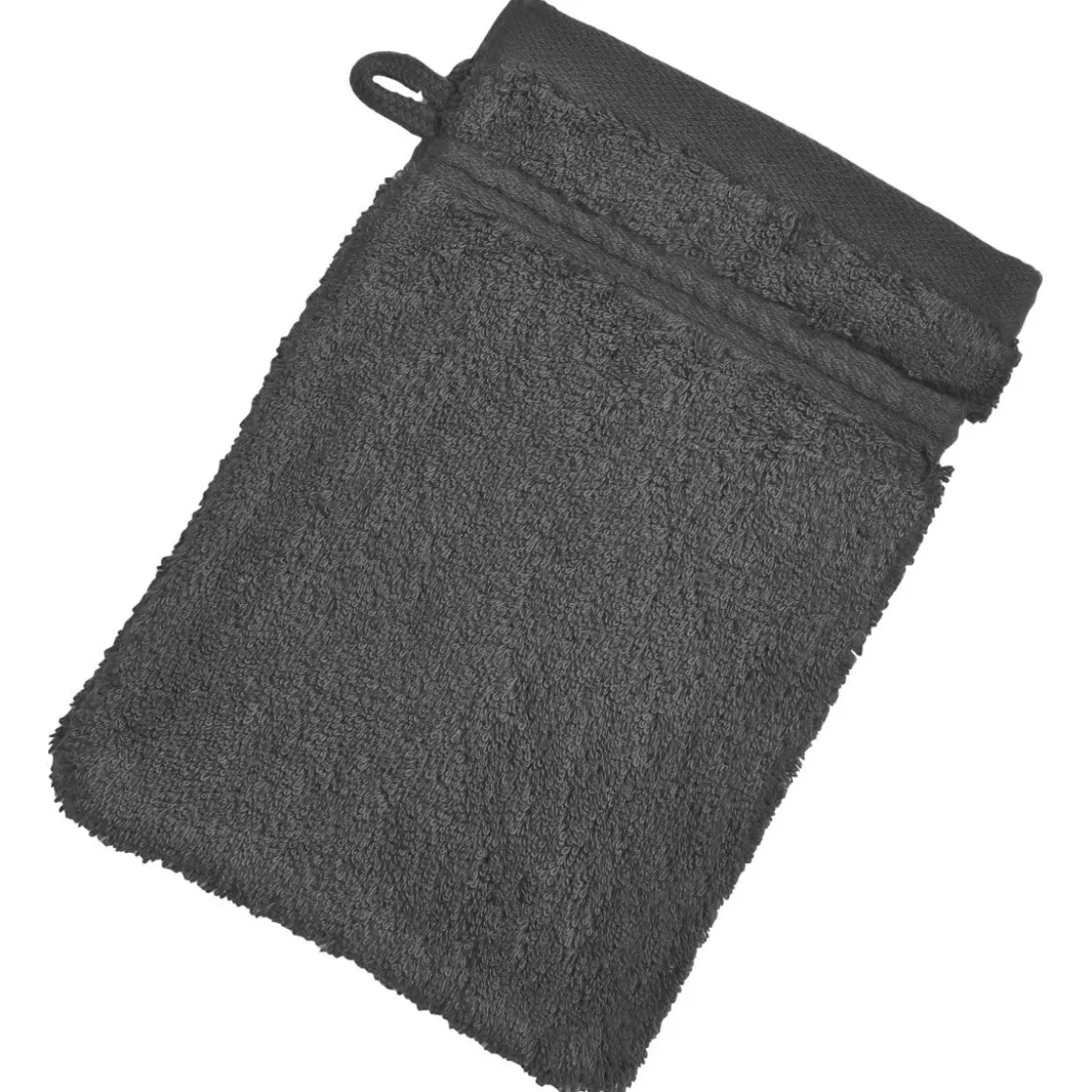 BecquetLot de 2 gants de toilette 600g/m² COTON EGYPTE - gris ardoise