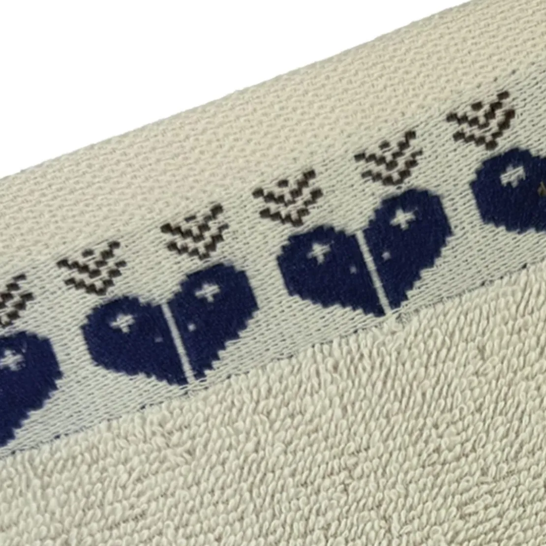 BecquetLot de 2 gants de toilette 15x21 RECIT D'HIVER - blanc ivoire