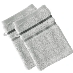 BecquetLot de 2 gants de toilette EXTRA SOFT - gris moyen