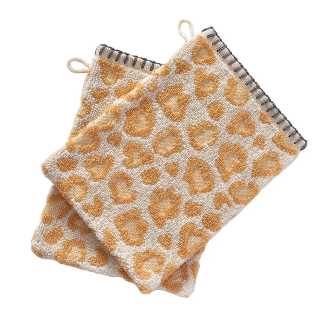 BecquetLot de 2 gants FAUVE motif leopards - beige