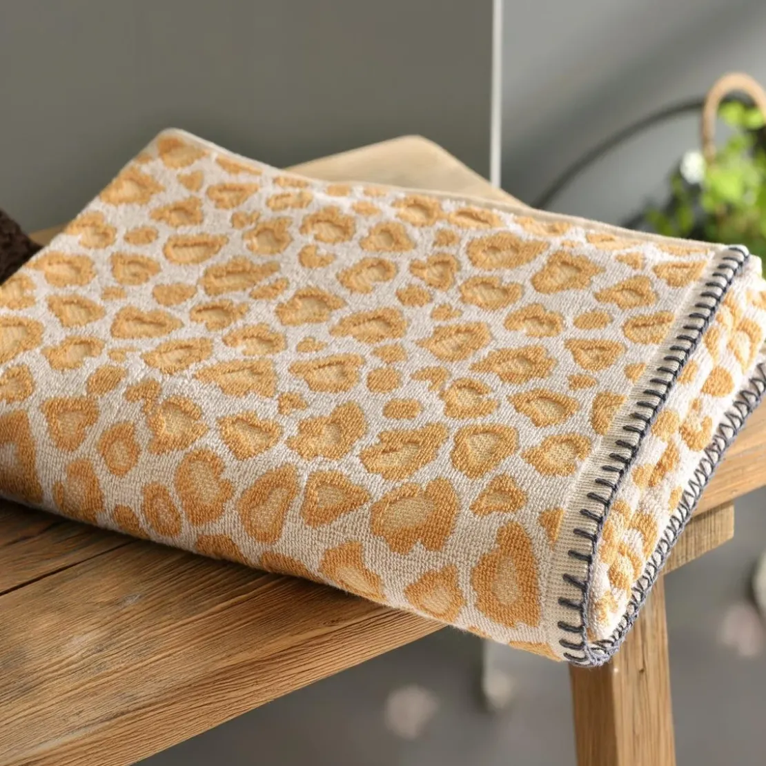 BecquetLot de 2 gants FAUVE motif leopards - beige