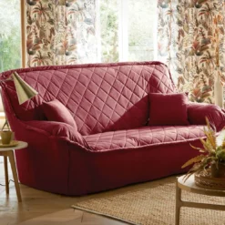 BecquetLot de 2 housses coussin en microfibre rose framboise - ROYALE