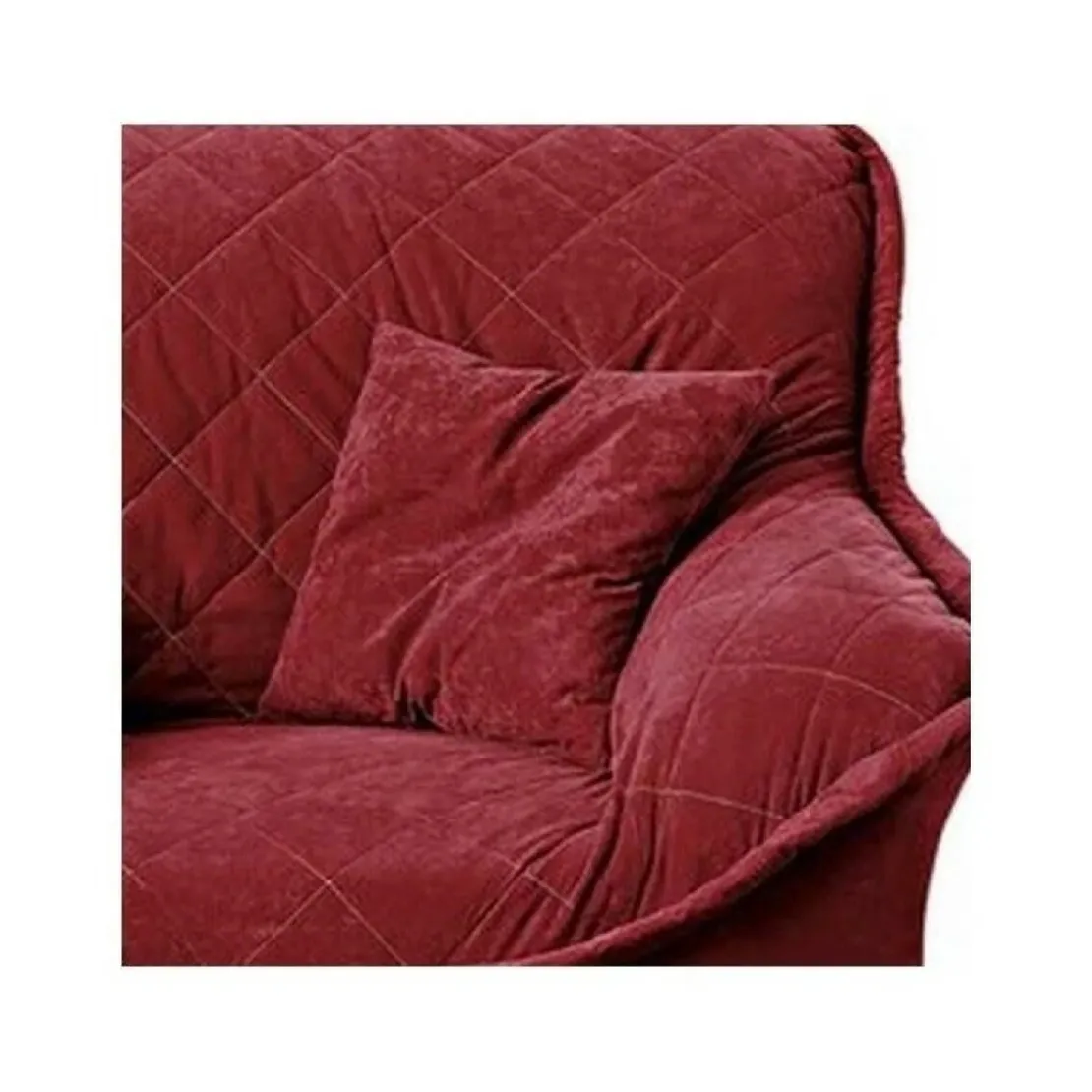 BecquetLot de 2 housses coussin en microfibre rose framboise - ROYALE