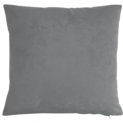 BecquetLot de 2 housses coussin en microfibre gris - ROYALE