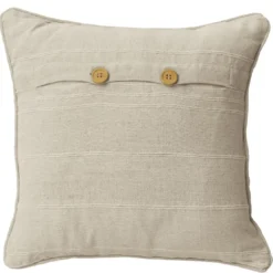 BecquetLot de 2 housses de coussin, ou d'oreiller en coton ORION - blanc ivoire