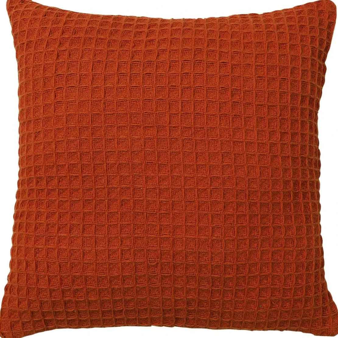 BecquetLot de 2 housses de coussin en coton nid d'abeille orange poterie - FEROE