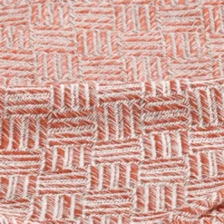 BecquetLot de 2 housses de coussin en coton rouge tomette tissé jacquard - ERIS
