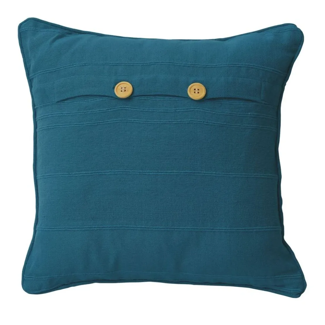 BecquetLot de 2 housses de coussin ou d'oreiller en coton bleu canard - ORION