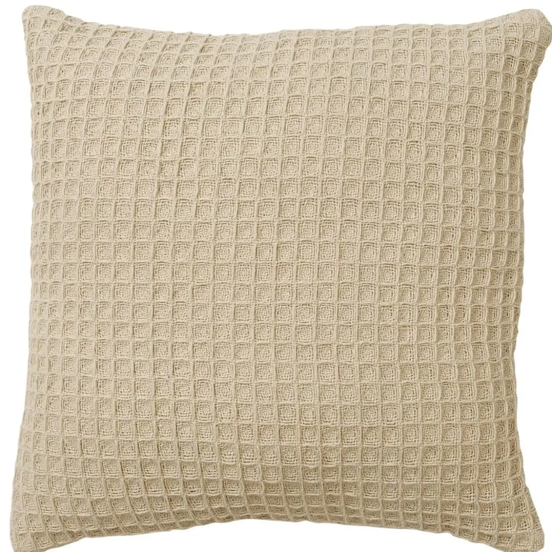 BecquetLot de 2 housses de coussin en coton nid d'abeille beige crème - FEROE