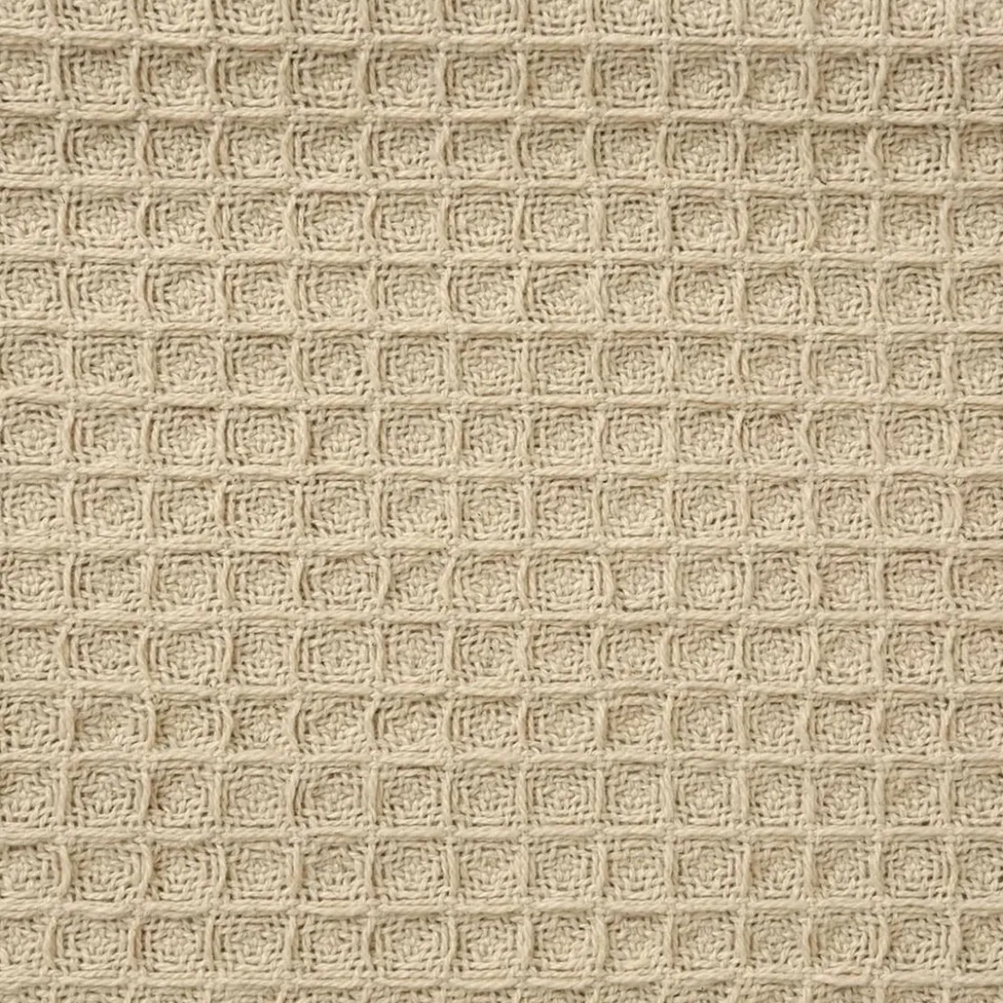 BecquetLot de 2 housses de coussin en coton nid d'abeille beige crème - FEROE