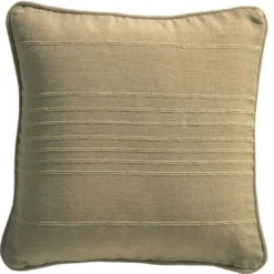 BecquetLot de 2 housses de coussin, ou d'oreiller en coton ORION - beige ficelle