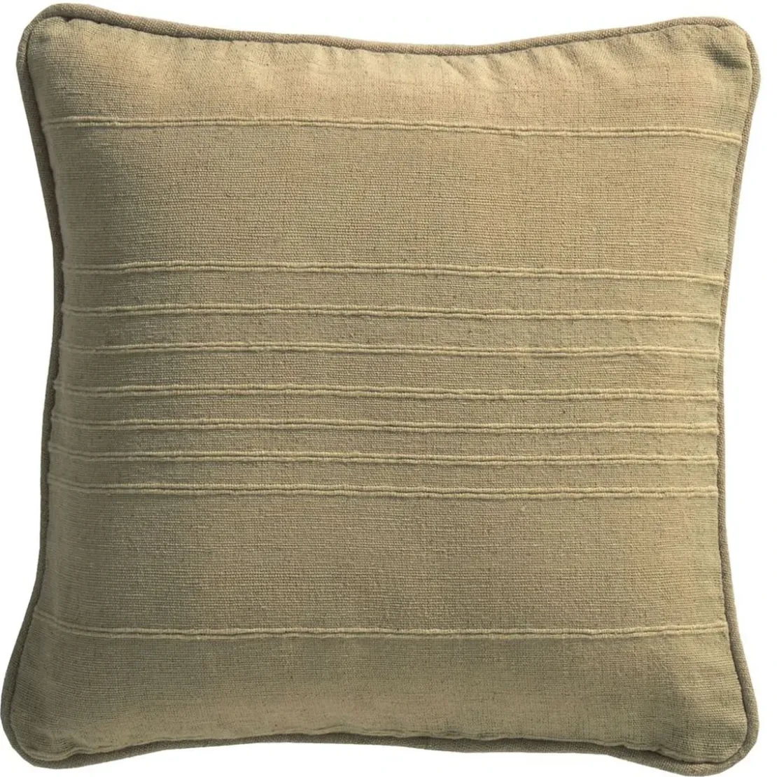 BecquetLot de 2 housses de coussin, ou d'oreiller en coton ORION - beige ficelle