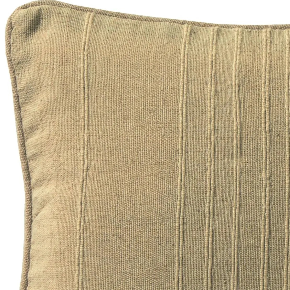 BecquetLot de 2 housses de coussin, ou d'oreiller en coton ORION - beige ficelle