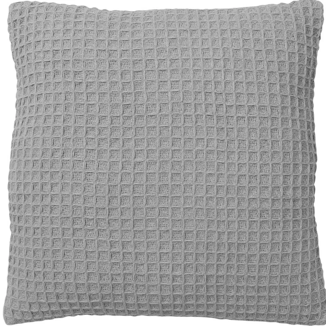 BecquetLot de 2 housses de coussin en coton nid d'abeille gris perle - FEROE