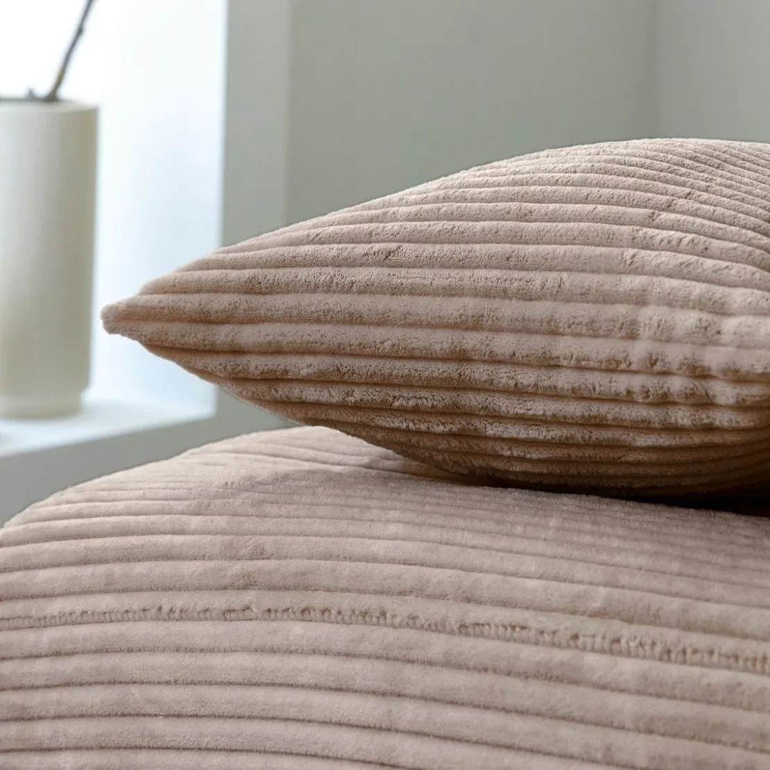BecquetLot de 2 housses de coussin 35 x 60 FAR CLIC CLAC - beige
