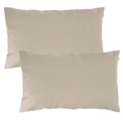 BecquetLot de 2 housses de coussin KEVARA - beige chiné