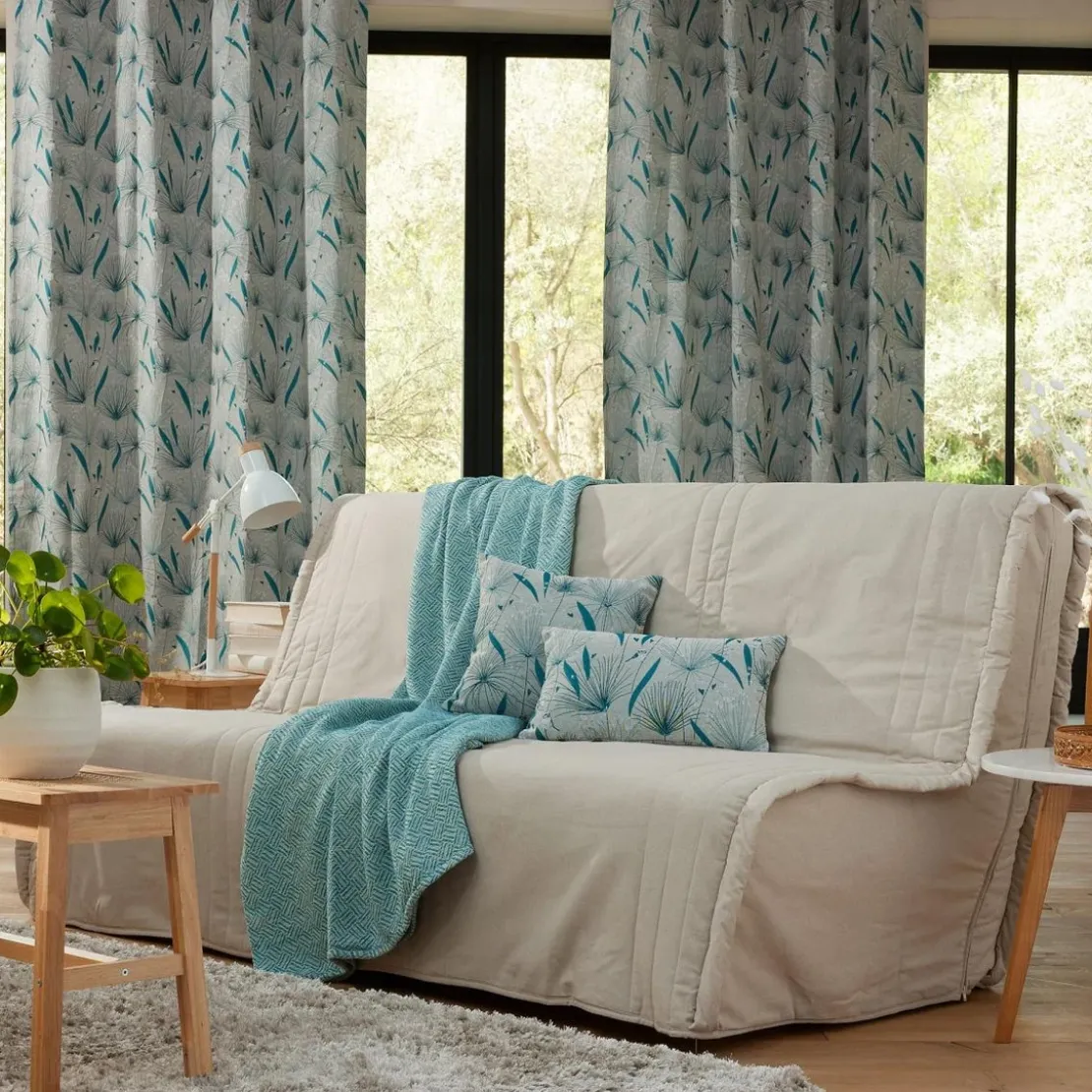 BecquetLot de 2 housses de coussin KEVARA - beige chiné