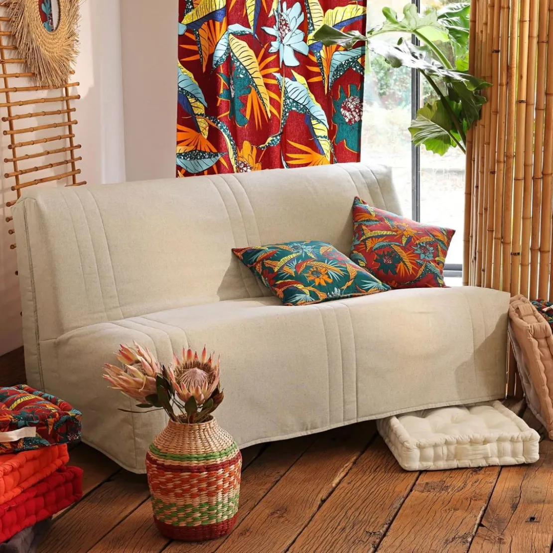 BecquetLot de 2 housses de coussin KEVARA - beige chiné