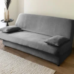 BecquetLot de 2 housses de coussin GALENA CLIC - gris anthracite